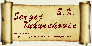 Sergej Kukureković vizit kartica